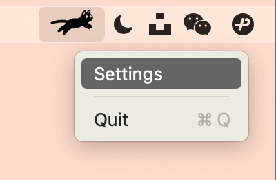 Click cat menu